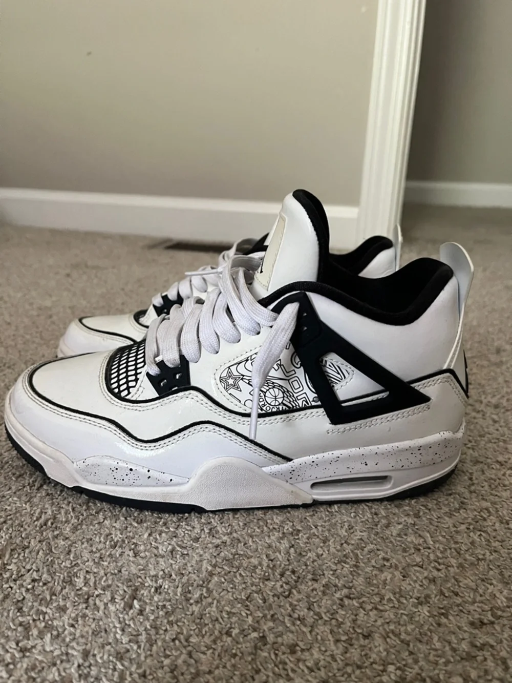 Jordan 4 random white color way *NO BOX* - Picture 3 of 5
